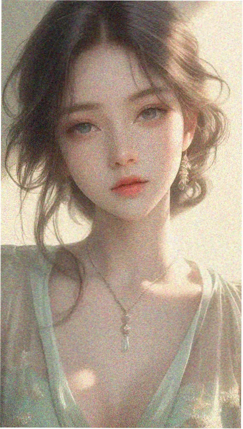 动漫美女冷色调角色配色分析图