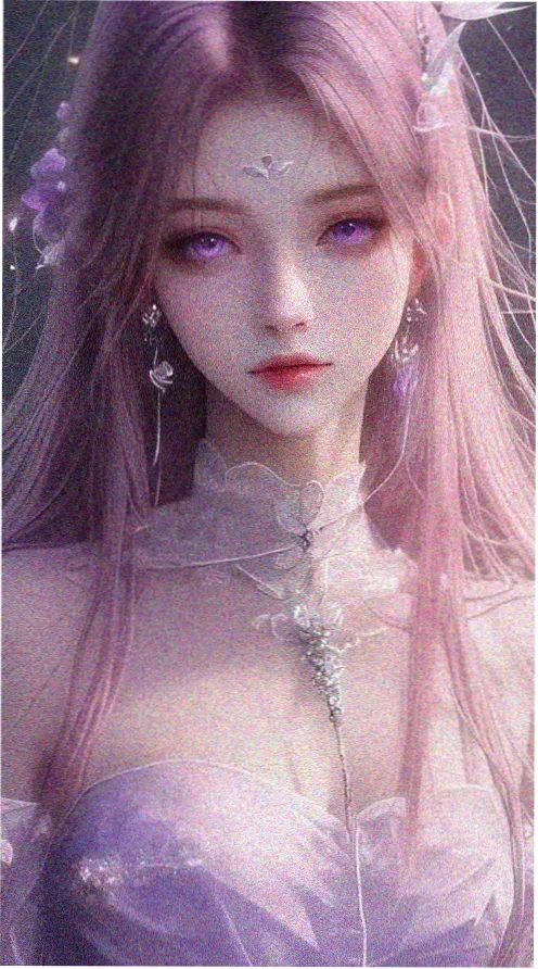 动漫美女雨声与第八节课校园海报